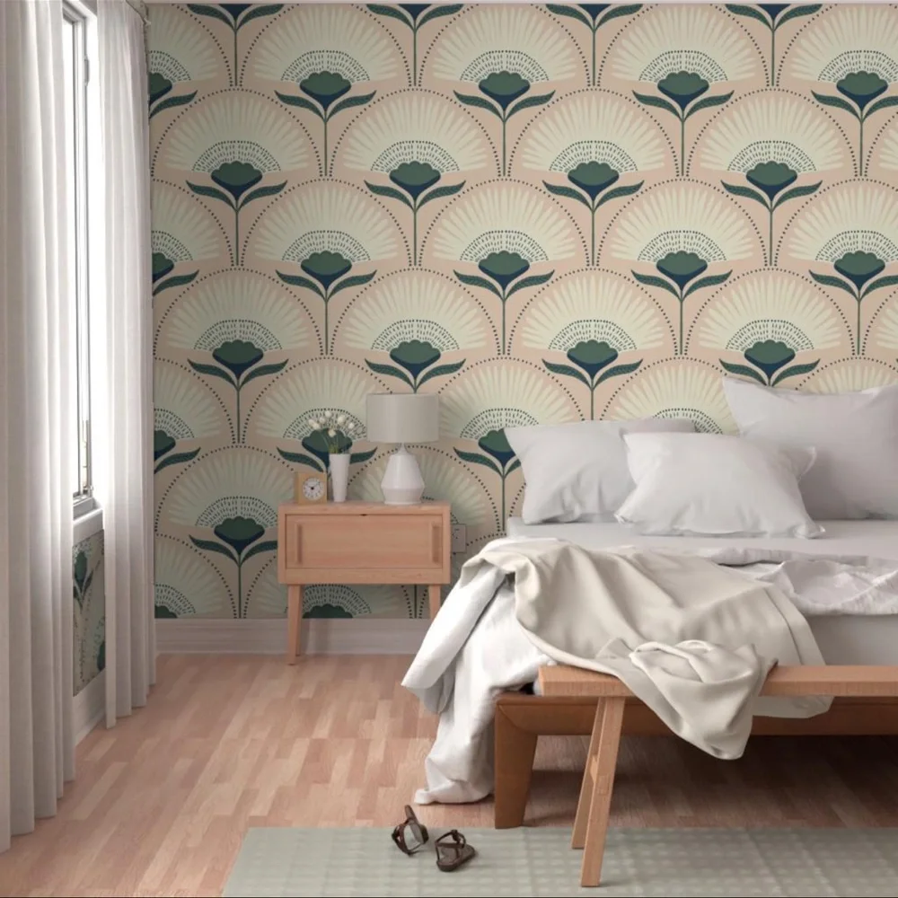 Nwt Exotic Tropical Palm Botanical peel & stick wallpaper 24” x 72”